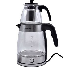 چای ساز وگاتی مدل VE185 ظرفیت ۲ لیتر با کتری پیرکس