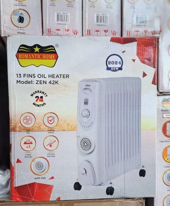 شوفاژ برقی رومانتیک مدل 42K ۱۳ پره فن دار