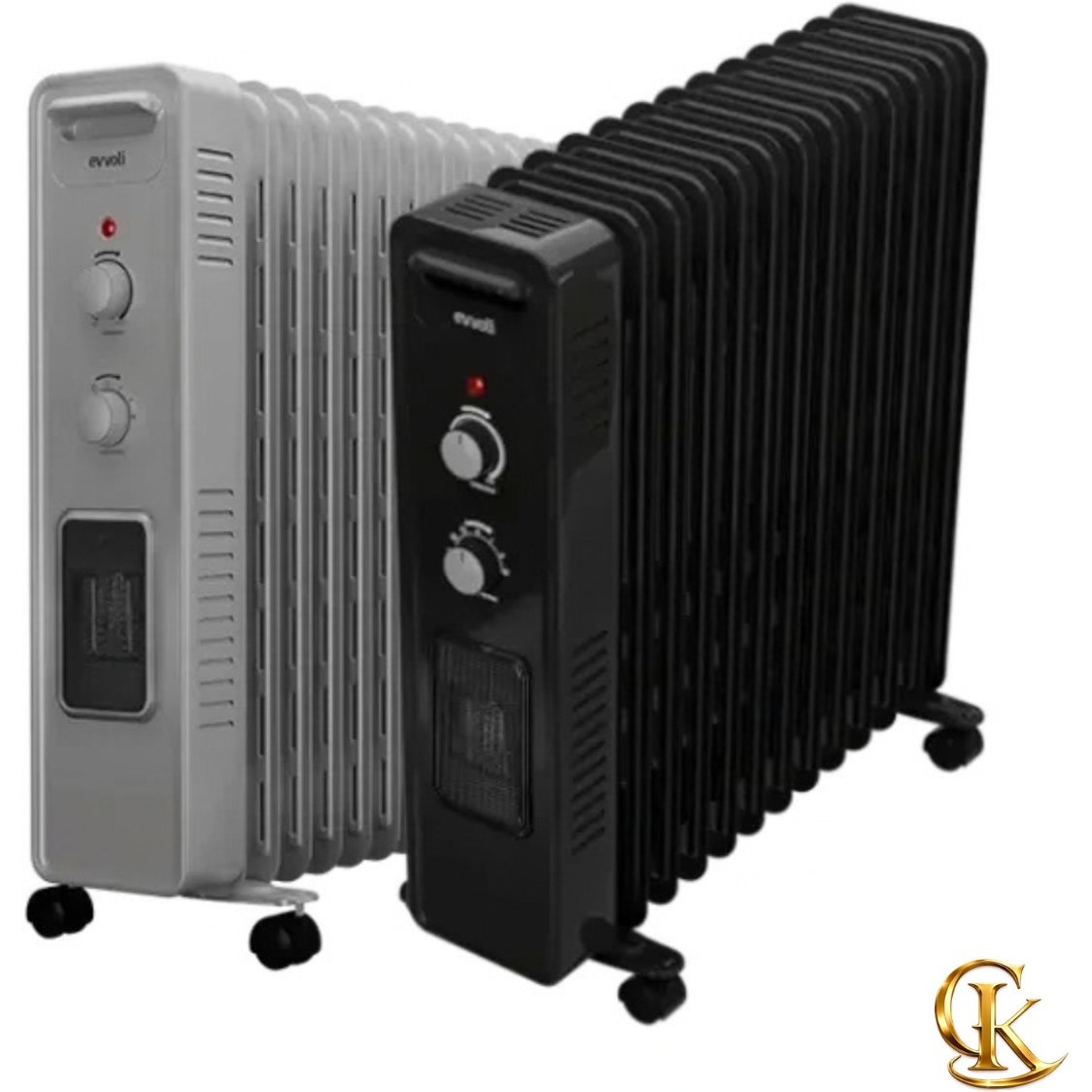 شوفاژبرقی 13پره هیتردار ایوولی مدل EVOH-13PTFB مشکی